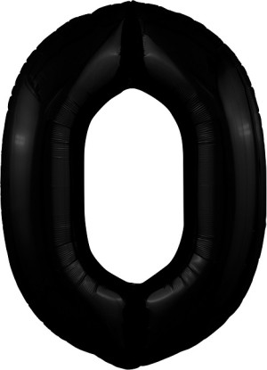 Ag (40&quot;/102 см) Цифра, 0, Slim, Чёрный, в упаковке 1 шт.