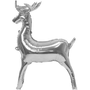 Fa 3D (48''/122 см) Фигура, Олень, Серебро, 1 шт. в уп.