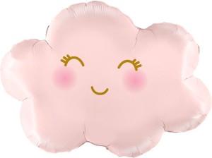 Fa (28''/71 см) Фигура, Маленькое облако, Розовый, 1 шт. в уп.