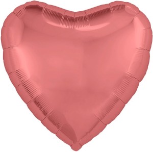 Ag (30''/76 см) Сердце, Кармин, 1 шт. в уп.