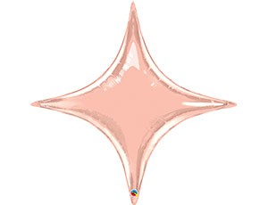 П Б/РИС (20''/51 см) ЗВЕЗДА 4х-конечная Rose Gold