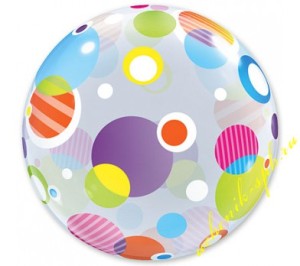 Q (22&quot;/56см) /BUBBLE Polka Dots, 1 шт.