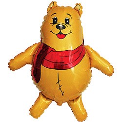 Fm (15''/38 см) /Мини-фигура, Медвежонок, Желтый, 5 шт