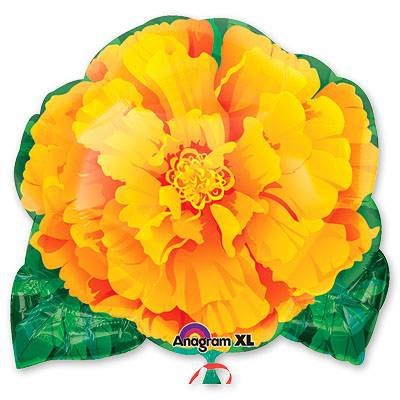 Аn (20"/50 см) ФИГУРА/S50 Цветок Ноготок жёлтый, 1 шт.