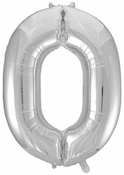 Fa (34''/86 см) /Цифра, 0, Серебро, 1 шт.