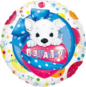Ag (18&quot;/45см) /Щенок Поздравляю