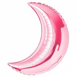 Fa (28''/71 см) Фигура, Полумесяц, Розовый, 1 шт.