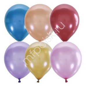 M (12&quot;/30 см) Металлик и перламутр ассорти, шар латекс, 100 шт.
