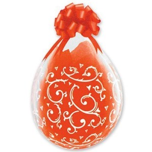 Ql (18&quot;/46 см) Шар для упаковки с рис &quot;Серд с завит&quot;, 5 шт.