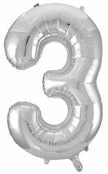 Fa (34''/86см) /Цифра, 3, Серебро, 1 шт.