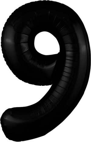 Ag (40''/102 см) Цифра, 9, Slim, Чёрный, в упаковке 1 шт.