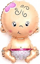 Fa (16&quot;/41см) Мини-фигура с клапаном, Малышка девочка, Розовый, 5 шт.