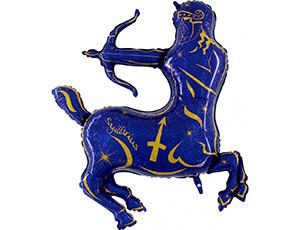Gr (48''/122 см) Зодиак Стрелец синий, 1 шт.