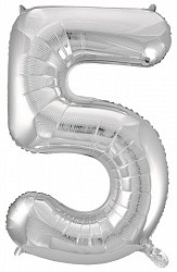 Fa (34''/86 см) /Цифра, 5, Серебро, 1 шт.