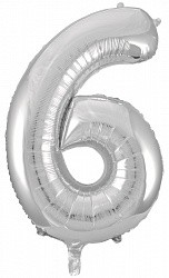 Fa (34''/86см) /Цифра, 6, Серебро, 1 шт.