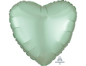Аn (18''/46 см) СЕРДЦЕ Сатин Mint Green, 1 шт. Аn (18''/46 см) СЕРДЦЕ Сатин Mint Green, 1 шт.