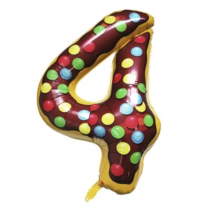 Y Фигура Цифра 4 Пончик 40&quot;/102см