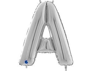 Gr БУКВА &quot;A&quot; (26&quot;/66 см) Silver (1 шт.)