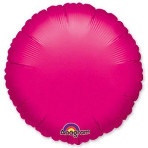 An (18&quot;/46 см) Круг Металлик Fuchsia, 1 шт.