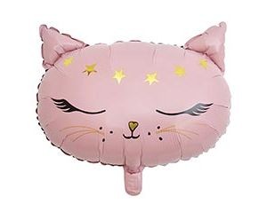Вз (19&quot;/48 см) ФИГУРА Кошка голова розовая, 1 шт.