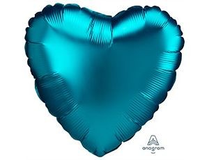 Аn (18''/46 см) СЕРДЦЕ Сатин Aqua, 1 шт. Аn (18''/46 см) СЕРДЦЕ Сатин Aqua, 1 шт.