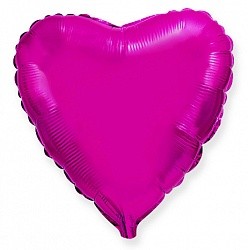 Fm (9''/22 см) /СЕРДЦЕ Металлик Purple, 5 шт.