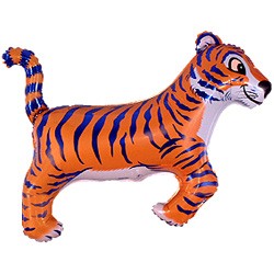 Fm (14''/36см) /Мини-фигура, Тигр, Синий, 5 шт