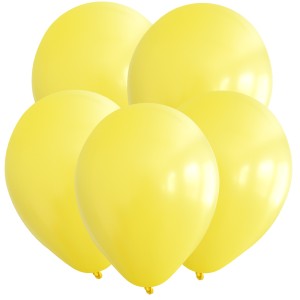 Вх (5&quot;/12,5 см) Пастель, Желтый, 100 шт.
