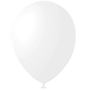 M (9''/23см) Пастель WHITE 004, 100 шт.