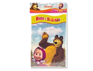 Скатерть п/э Маша и Медведь 130х180см/G