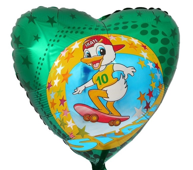 Fm (18"/45см) /Сердце, Утенок На Скейте, 1 шт.
