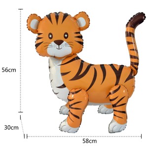 Fa 3D (23''/58 см) Фигура Air, Тигр,(надув воздухом), 1 шт. в уп.