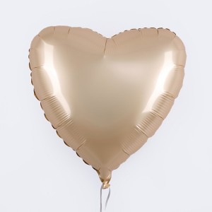 Fm (18''/46 см) Сердце, Звездное Золото, Матовый, 1 шт.