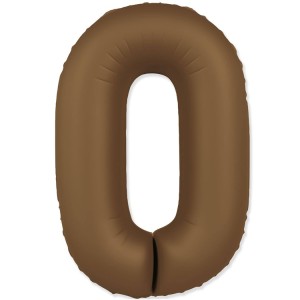 Fm (40''/102 см) Цифра, 0 SLIM Choco Brown, 1 шт. в уп.