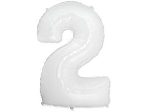 Fm (37''/95 см) Цифра, 2, Белая, металл, 1 шт.