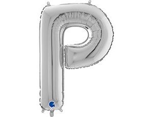 Gr БУКВА &quot;Р&quot; (26&quot;/66 см) Silver (1 шт.)