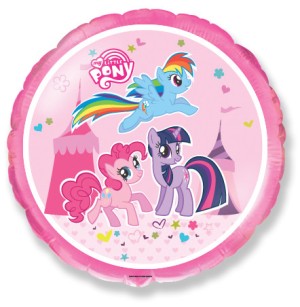 Fm (18&quot;/45см) /Круг, Милая пони в цирке, 1 шт.