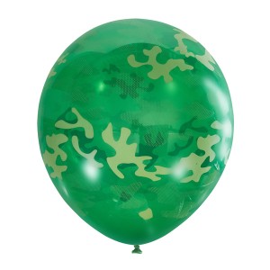 М (12''/30 см) /Декоратор EMERALD GREEN (шелк) 5 ст. рис Милитари, 25 шт.