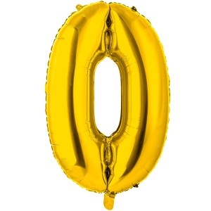 Вз (26''/66 см) Цифра 0, Золото, 1 шт. в уп.