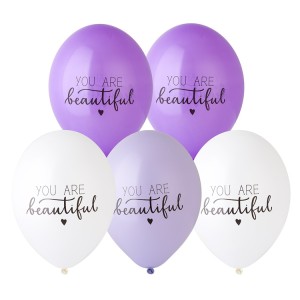 Bb (14&quot;/35 см) /Шар с рисунком, You Are Beautiful, 50 шт.