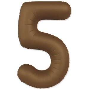 Fm (40''/102 см) Цифра, 5 SLIM Choco Brown, 1 шт. в уп.