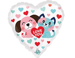 Аn (18"/46 см) ILY Котик и Собачка S40, 1шт.