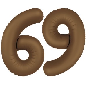 Fm (40''/102 см) Цифра, 6/9 SLIM Choco Brown, 1 шт. в уп.