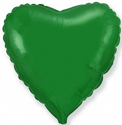Fm (18''/45 см) /СЕРДЦЕ Металлик Green, 1 шт.