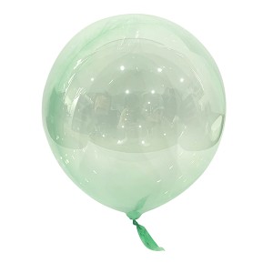 Y (18&quot;/46 см) Сфера 3D, Deco Bubble, Зелёный, Кристалл, 1 шт.