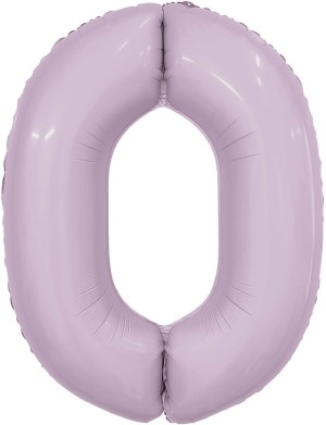 Ag (40''/102 см) Цифра, 0, Slim, Орхидея, в упаковке 1 шт.